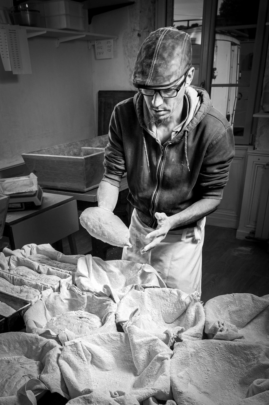Pain croustillant sorti du four